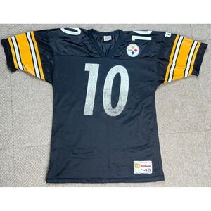 Wilson Vintage NFL Pittsburg Steelers #10 Cordell Stewart Football Jersey Size L
